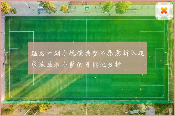 猛龙计划小规模调整不愿意拆队追求浓眉和小萨的可能性分析